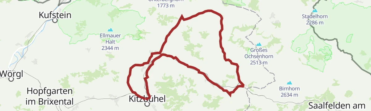 Route map: 3 Pillersee-Runde